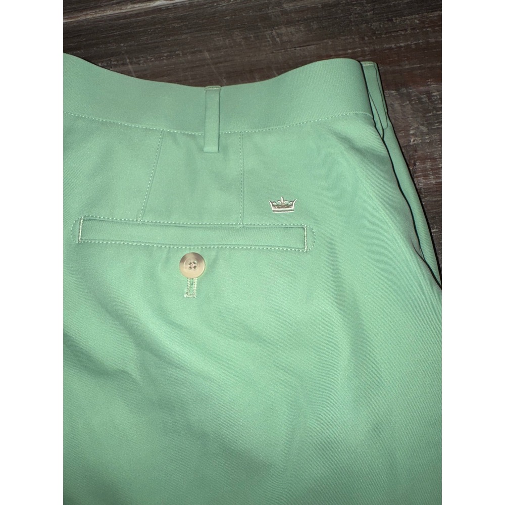 Peter Millar Crown Sport Mens Mint Green Performance Golf Shorts Size 40 9"